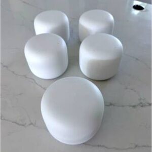 Set of White Wi-Fi Routers